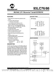 93LC86 datasheet pdf Microchip