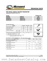 JANTX2N2906AL datasheet pdf Microsemi