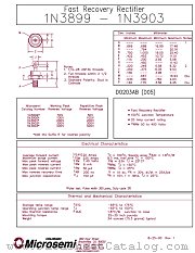 1N3902 datasheet pdf Microsemi