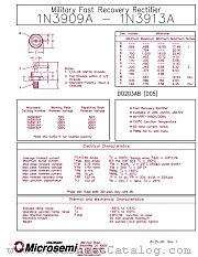 JAN1N3911A datasheet pdf Microsemi