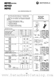 MD982 datasheet pdf Motorola