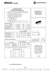 MPQ3467 datasheet pdf Motorola