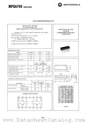 MPQ6700 datasheet pdf Motorola