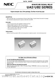 UA2-3SNU-R datasheet pdf NEC