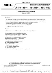 UPD45128163 datasheet pdf NEC