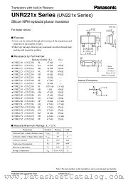 UNR2218 datasheet pdf Panasonic