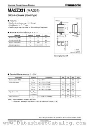 MA2Z331 datasheet pdf Panasonic