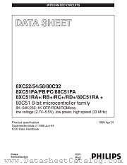 87C51FB datasheet pdf Philips