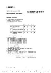 HYB3164405ATL-50 datasheet pdf Siemens
