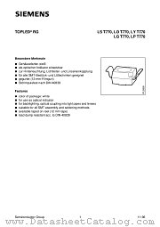 LPT770-GK datasheet pdf Siemens