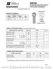 2N6792 datasheet pdf Siliconix