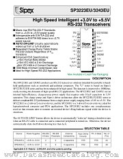 SP3243EU datasheet pdf Sipex Corporation