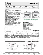 SP6205ER-ADJ datasheet pdf Sipex Corporation