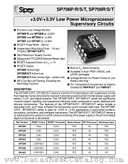 SP706SCP datasheet pdf Sipex Corporation