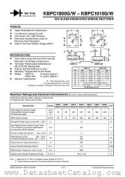 KBPC1002GW datasheet pdf Won-Top Electronics