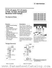 HLMP-3681-B00B1 datasheet pdf Agilent (Hewlett-Packard)