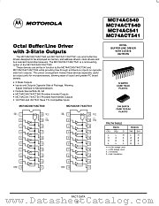 MC74ACT541ML1 datasheet pdf ON Semiconductor