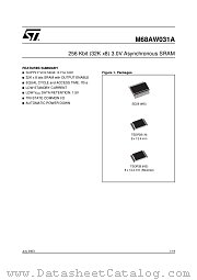 M68AW031A datasheet pdf SGS Thomson Microelectronics