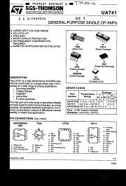 UA741MGC datasheet pdf SGS Thomson Microelectronics