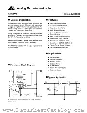 AME8802TEEV datasheet pdf Analog Microelectronics