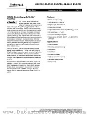 EL5444CS datasheet pdf Intersil