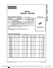 1N5279B datasheet pdf Fairchild Semiconductor