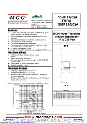 15KP26CA datasheet pdf Micro Commercial Components