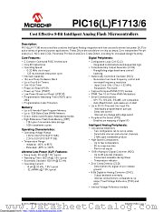 PIC16F1716-E/SP datasheet pdf Microchip