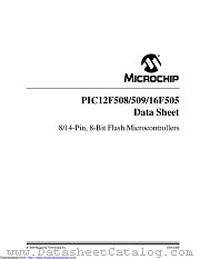 PIC12F509-E/SMVAO datasheet pdf Microchip