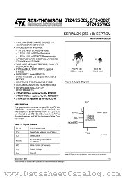 ST24W02B5TR datasheet pdf ST Microelectronics