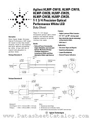 HLMP-CW18-YT1DD datasheet pdf Agilent (Hewlett-Packard)