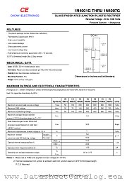 1N4001G datasheet pdf Chenyi Electronics