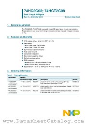 74HC2G08DC datasheet pdf NXP Semiconductors