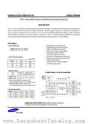 K4E661612D, K4E641612D datasheet pdf Samsung Electronic
