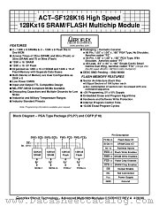 ACT-SF128K16N-39P3T datasheet pdf Aeroflex Circuit Technology