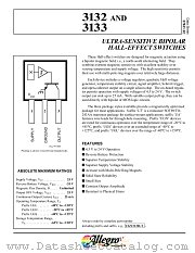 UGN3133 datasheet pdf Allegro MicroSystems