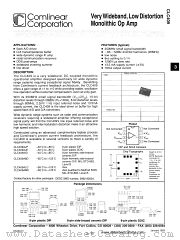 CLC409 datasheet pdf Comlinear Corporation