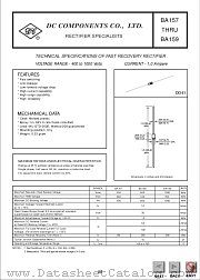 BA159 datasheet pdf DC Components
