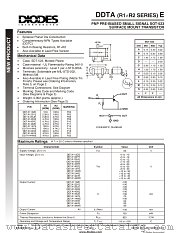 DDTA114WE datasheet pdf Diodes