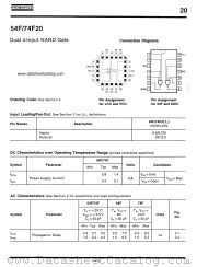 54F20 datasheet pdf Fairchild Semiconductor