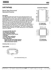 54F402 datasheet pdf Fairchild Semiconductor