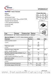 SPD50N03S2-07 datasheet pdf Infineon