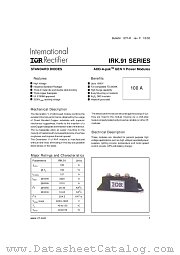 IRKC91-06 datasheet pdf International Rectifier