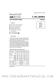 T40HFL60S05 datasheet pdf International Rectifier
