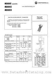 MD8003 datasheet pdf Motorola