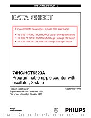 74HC6323A datasheet pdf Philips