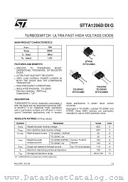 STTA1206DI datasheet pdf ST Microelectronics