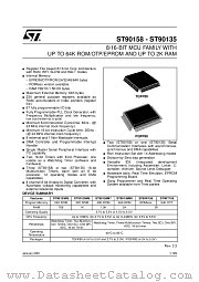 ST90E158M9G0 datasheet pdf ST Microelectronics