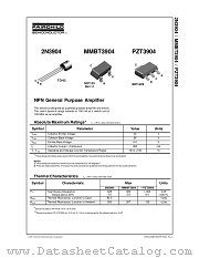 MMBT3904_D87Z datasheet pdf Fairchild Semiconductor