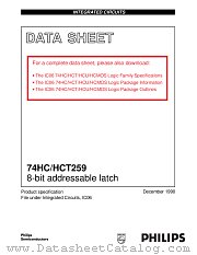 74HC259PW datasheet pdf Philips